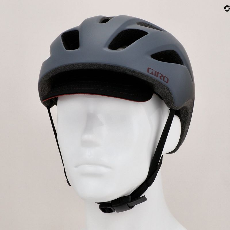 Cyklistická helma Giro Cormick Integrated MIPS matte grey maroon 8