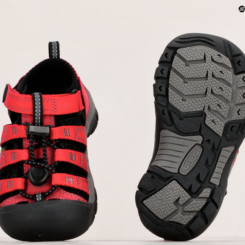 Dětské sandály KEEN Newport H2 ribbon red/gargoyle 8