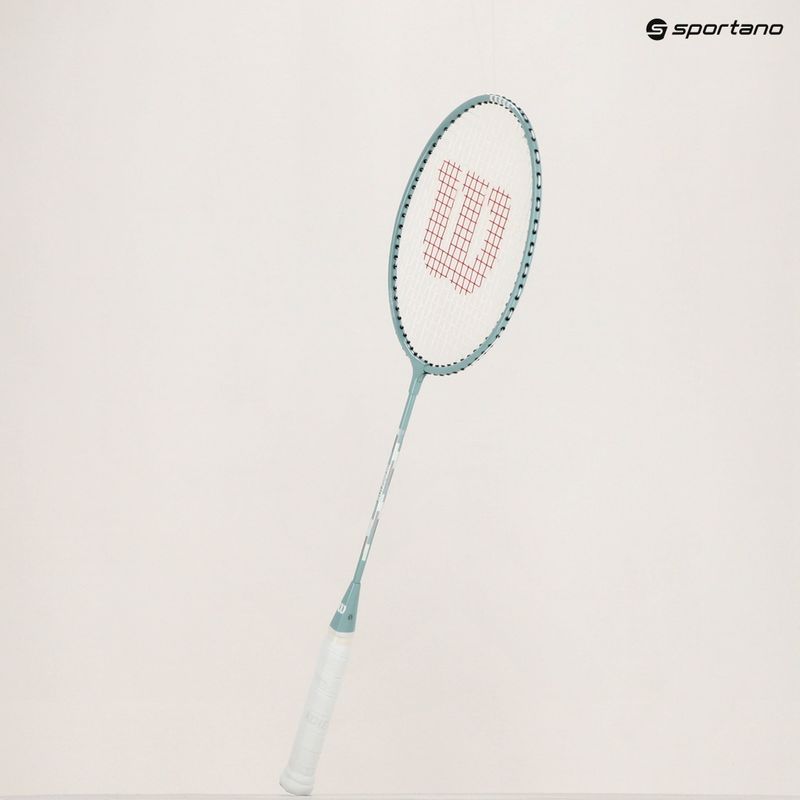 Badmintonová raketa Wilson Reaction 70 gray/white 7