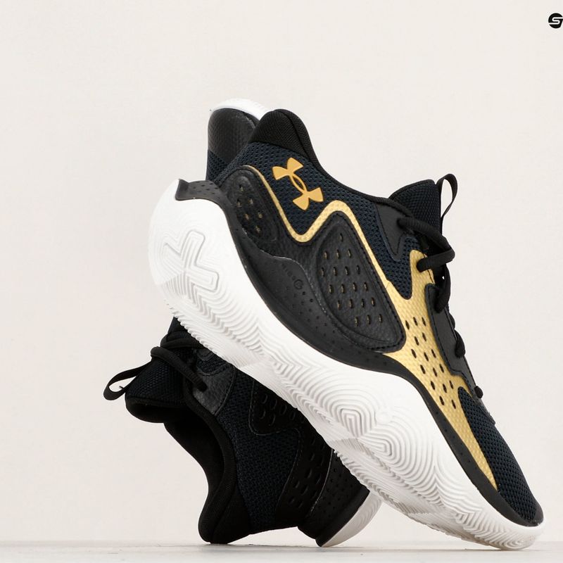 Basketbalové boty Under Armour Jet' 23 black/metallic gold/metallic gold 8