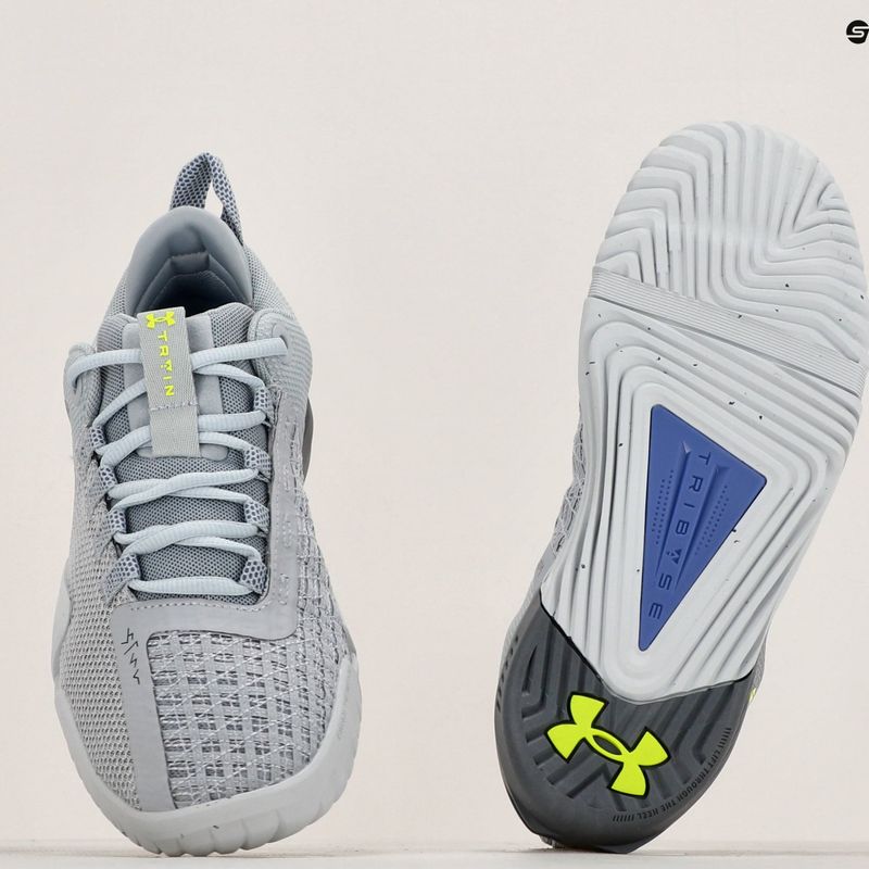 Pánské sportovní boty  Under Armour TriBase Reign 6 mod gray/starlight/high vis yellow 14