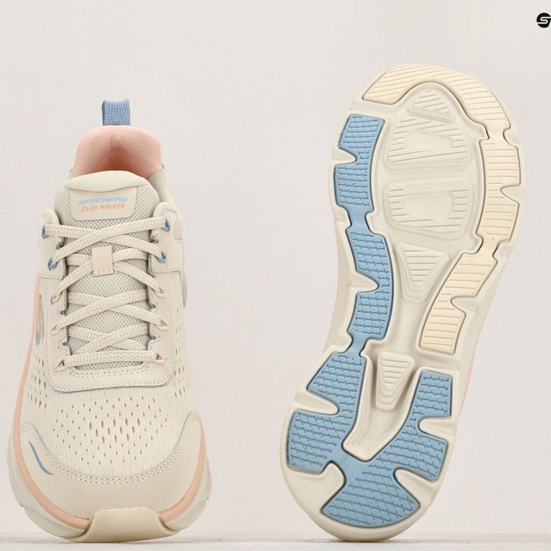 Dámské boty  SKECHERS D'Lux Walker 2.0 Daisy Doll beige/mesh/pink/blue 8