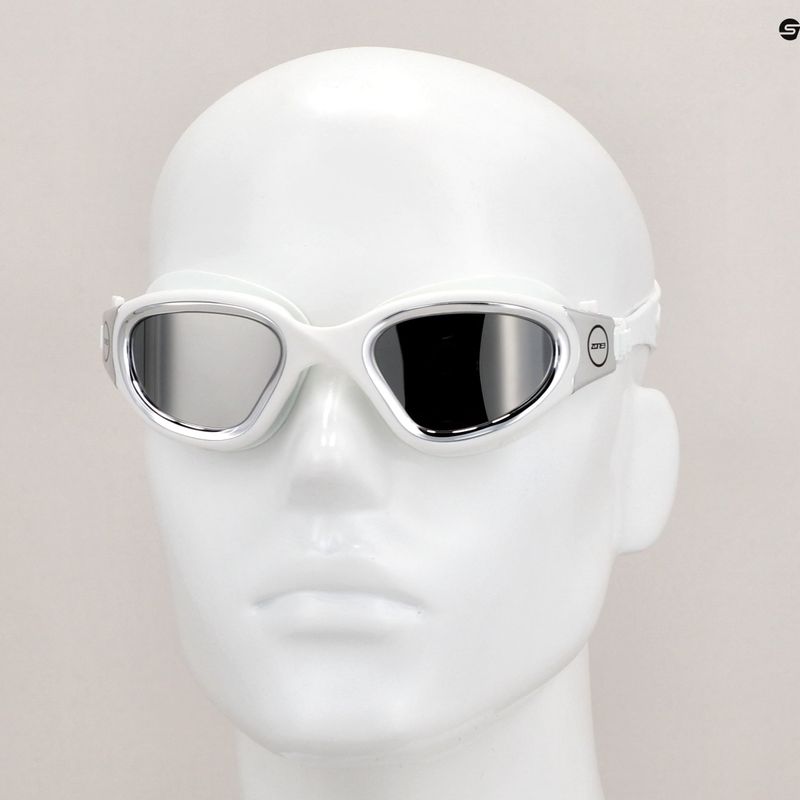 Plavecké brýle ZONE3 Vapour white/silver 12