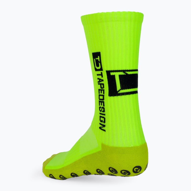 Protiskluzové fotbalové štulpny Tapedesign žluté 3