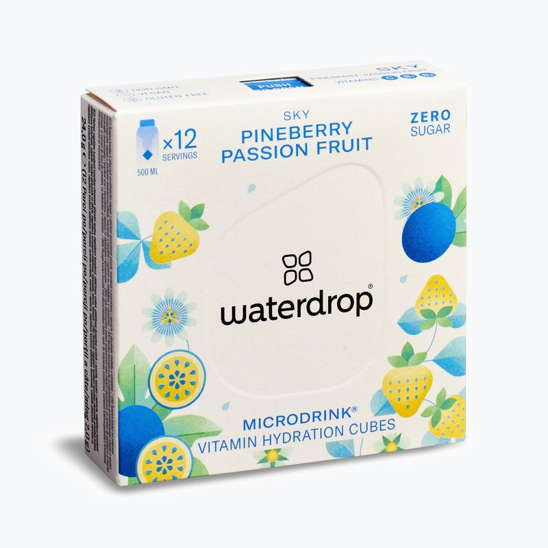 Izotonický nápoj waterdrop Microdrink Sky 12 kostek pineberry passion fruit 2