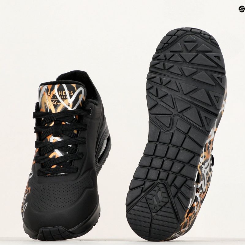 Dámské boty SKECHERS Uno Metallic Love black/metallic 11