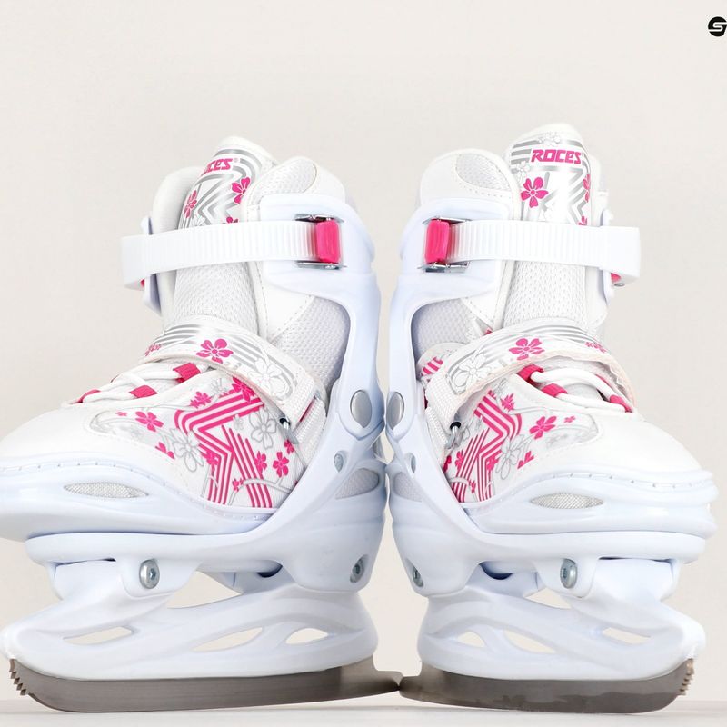 Roces Jokey Ice 3.0 Girl dětské volnočasové brusle bílá/růžová 450708 10