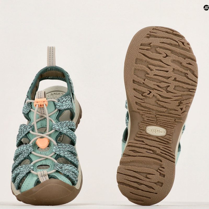 Dámské trekové sandály KEEN Whisper granite green/peach parfait 9