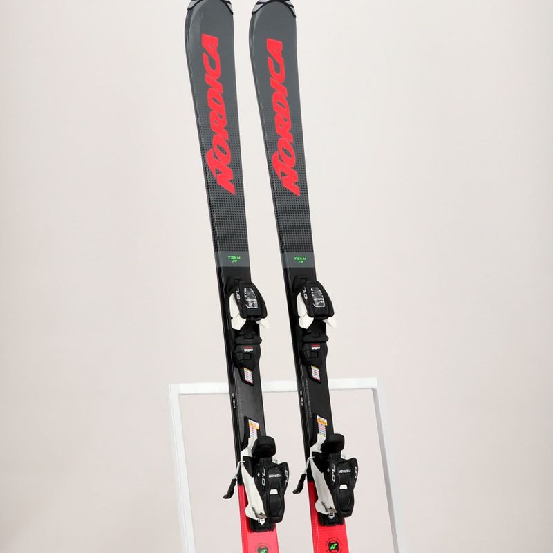 Dětské sjezdové lyže Nordica Team J R + J7.0 FDT grey/red 12