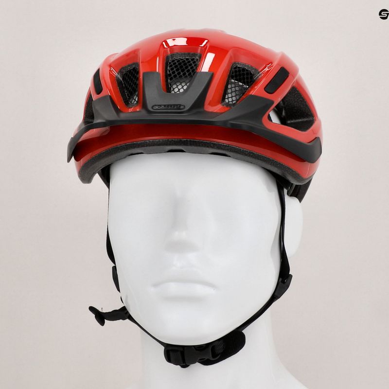 Cyklistická helma ABUS Aduro 3.0 blaze red 9