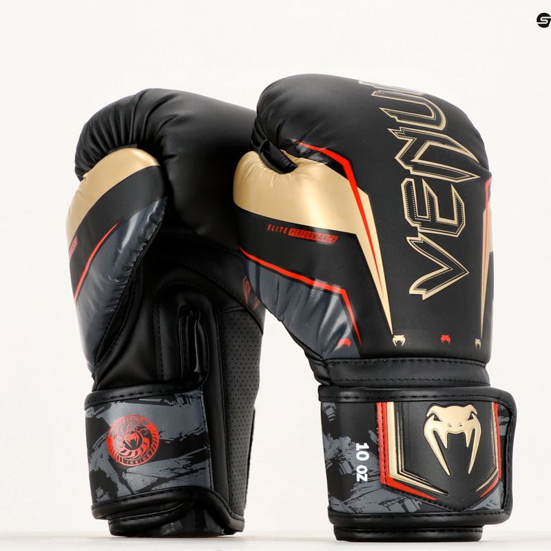 Boxerské rukavice  Venum Elite Evo black/gold 9