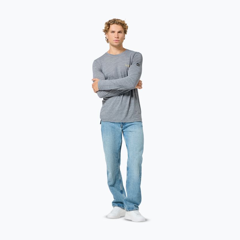 Pánské tričko Longsleeve super.natural Apres Ski cashmere grey melange/various 2