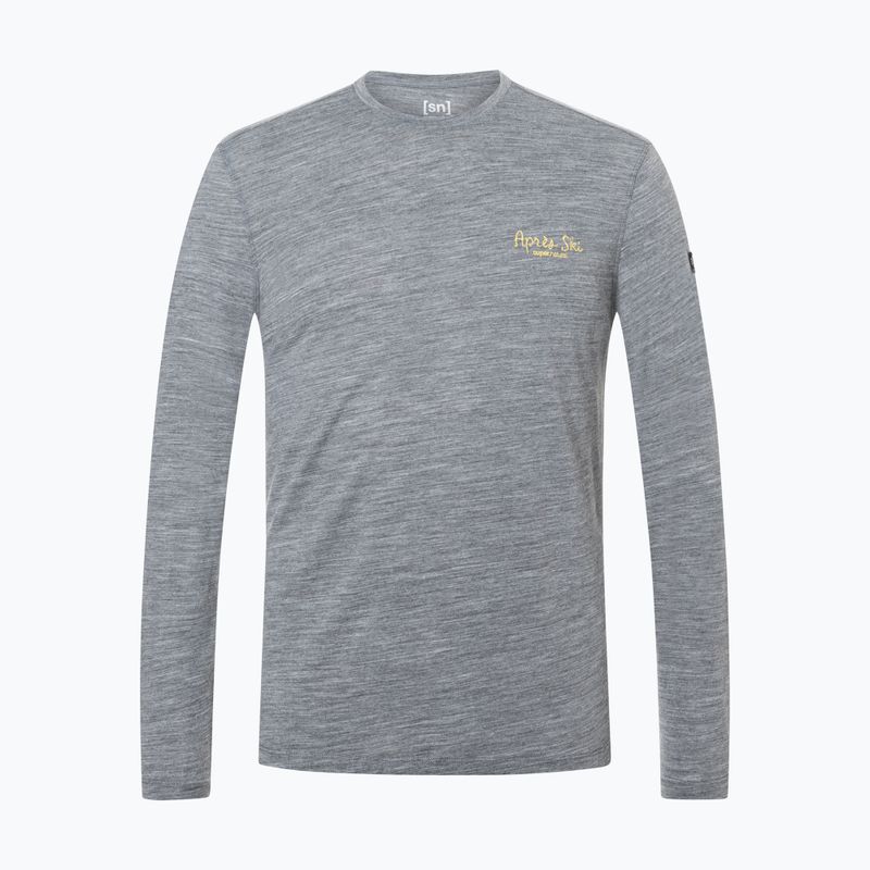 Pánské tričko Longsleeve super.natural Apres Ski cashmere grey melange/various 5