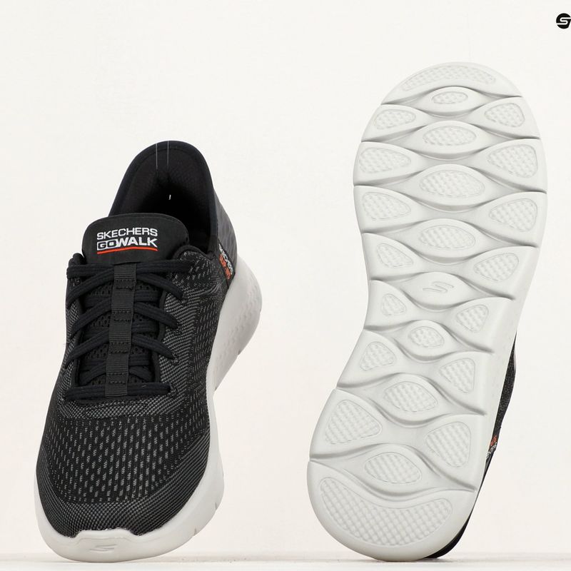 Pánské boty  SKECHERS Slip-ins Go Walk Flex New World black/white/orange 10