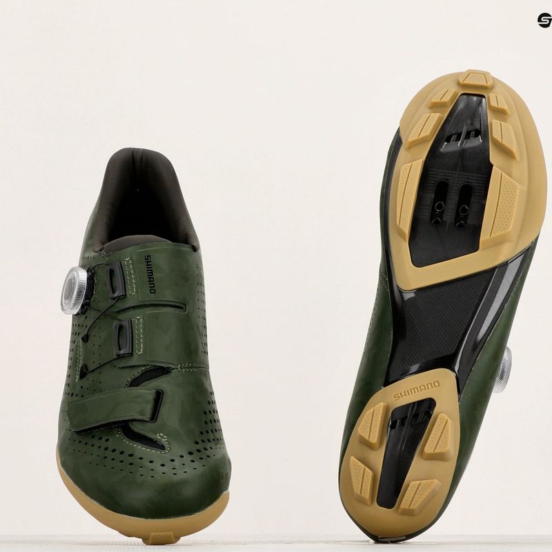 Pánské gravel tretry Shimano SH-RX600 green 10