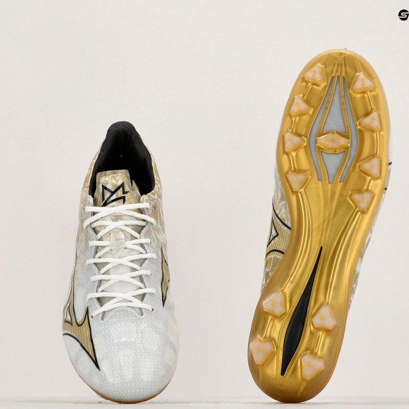 Pánské kopačky Mizuno Αlpha Elite MD white/ge gold/black 11