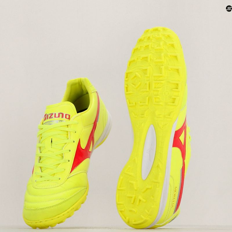 Pánské kopačky Mizuno Morelia Sala Elite TF safety yellow/fiery coral 2/galaxy silver 11