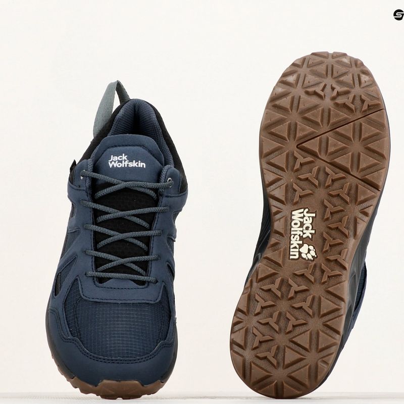 Pánské trekové boty Jack Wolfskin Woodland 2 Texapore Low night blue 10