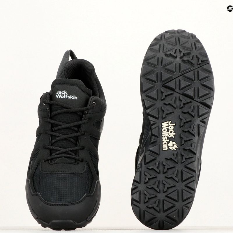 Pánské trekové boty Jack Wolfskin Woodland 2 Texapore Low black 14