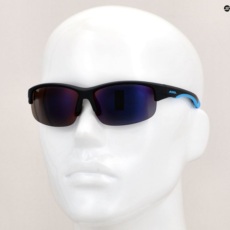 Dětské sluneční brýle Alpina Junior Flexxy Youth HR black blue matt/blue mirror 7