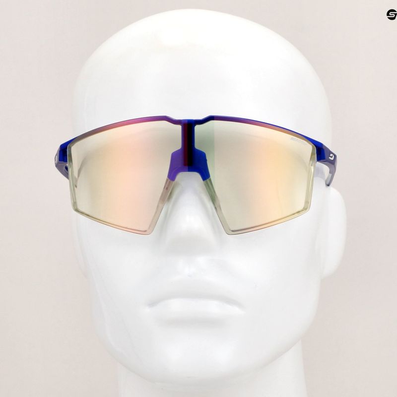 Sluneční brýle Julbo Edge Reactiv 1-3 Light Amplifier metalic blue/white/multilayer gold pink 10