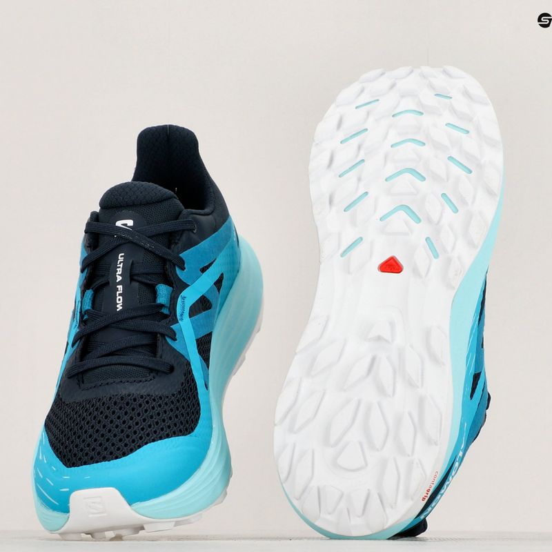 Dámské běžecké boty Salomon Ultra Flow carbon/peacock blue/white 16