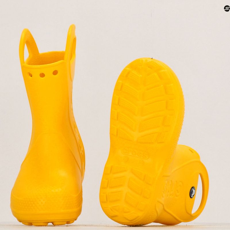 Dětské holínky Crocs Handle Rain Boot Kids yellow 10