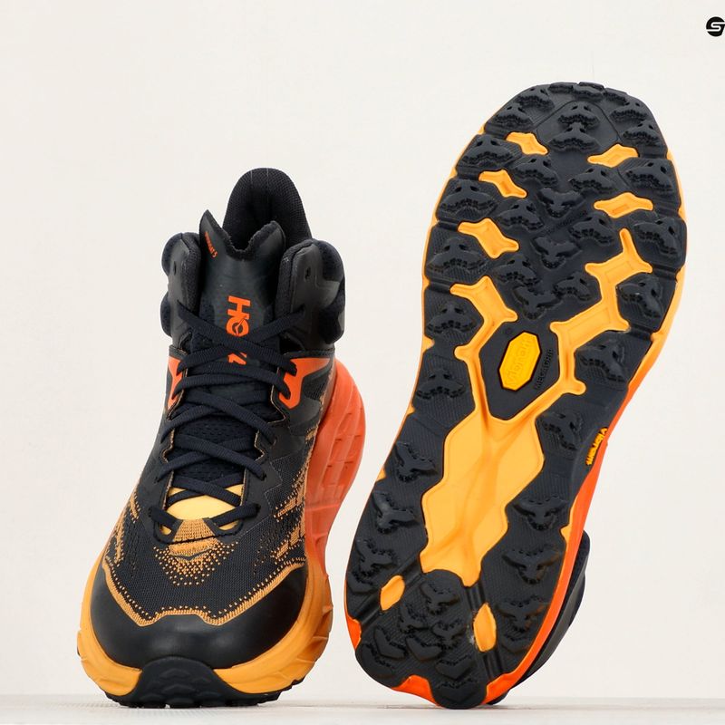 Pánské běžecké boty HOKA Speedgoat 5 Mid GTX blue graphite/amber yellow 9