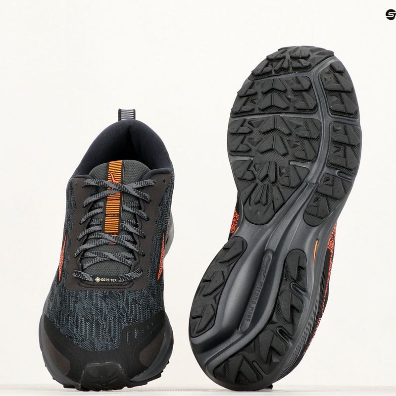 Pánské běžecké boty Mizuno Wave Rider GTX black/nasturtium/carrot curl 9