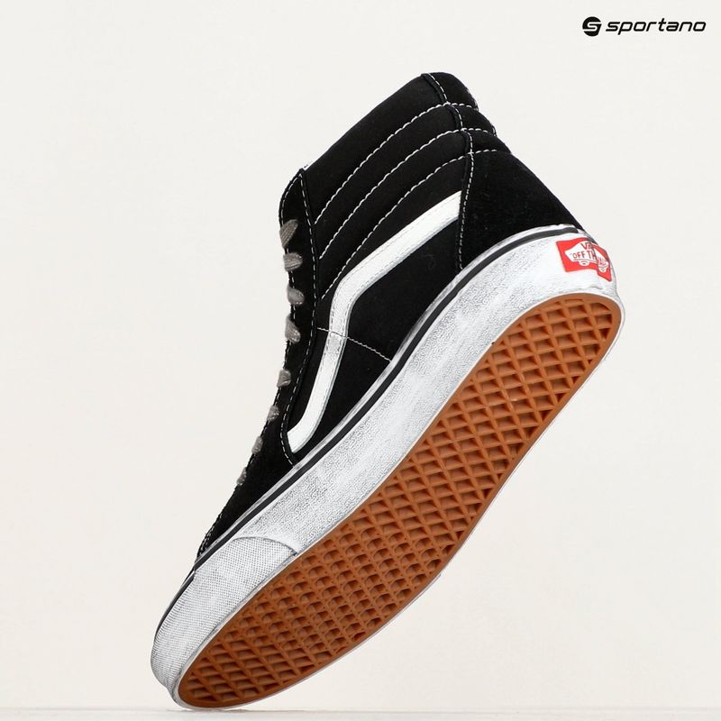 Boty Vans SK8-Hi Stressed black/white 9