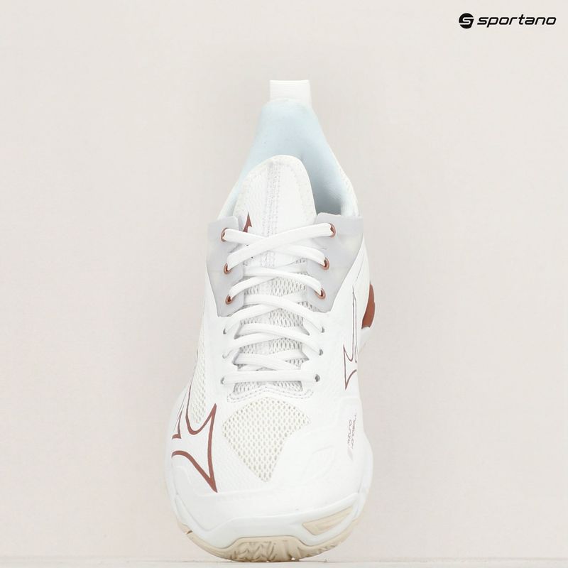 Pánské běžecké boty Mizuno Wave Rebellion Sonic 2 white/hot coral/harbor mist 9