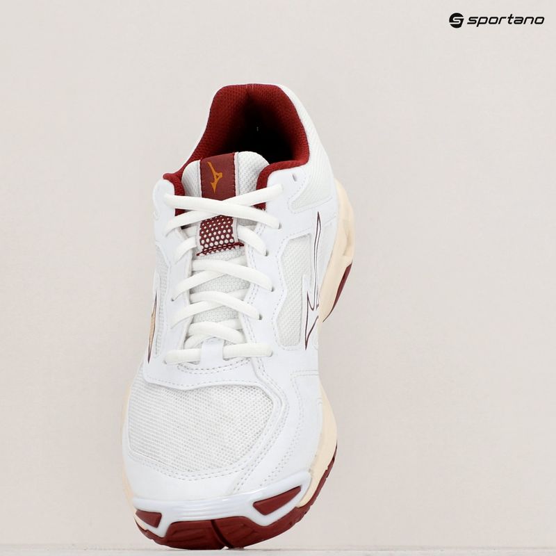 Dámské boty na házenou Mizuno Wave Phantom 3 white/cabernet/mp gold 9