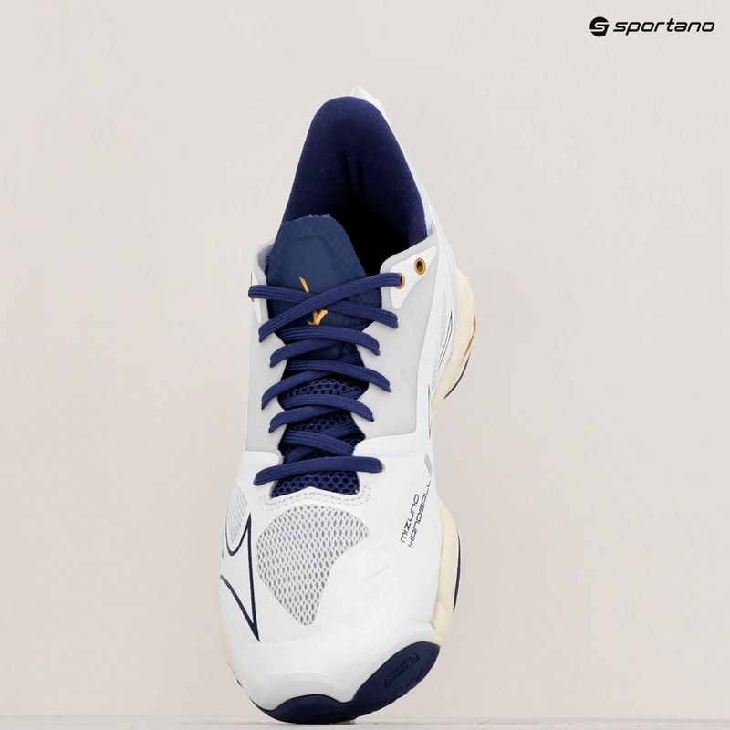 Pánské boty na házenou Mizuno Wave Mirage 5 white/bribbon/mp gold 9