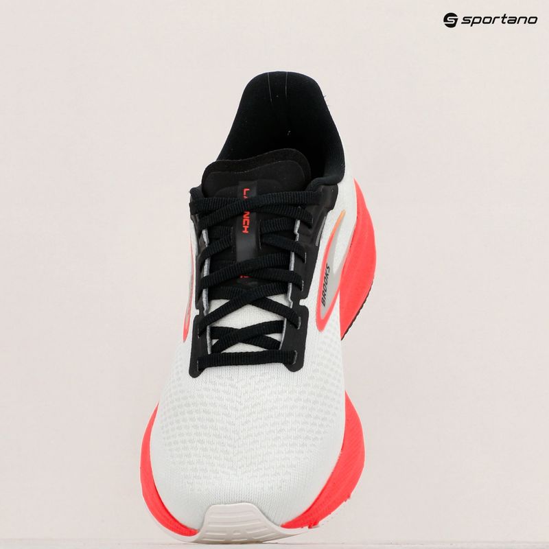 Pánské běžecké boty  Brooks Launch 10 white/black/fiery coral 9