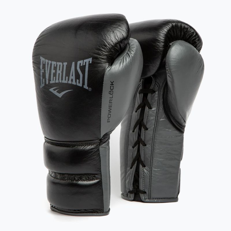 Boxerské rukavice Everlast Powerlock 2 Laced Pro Training black 7