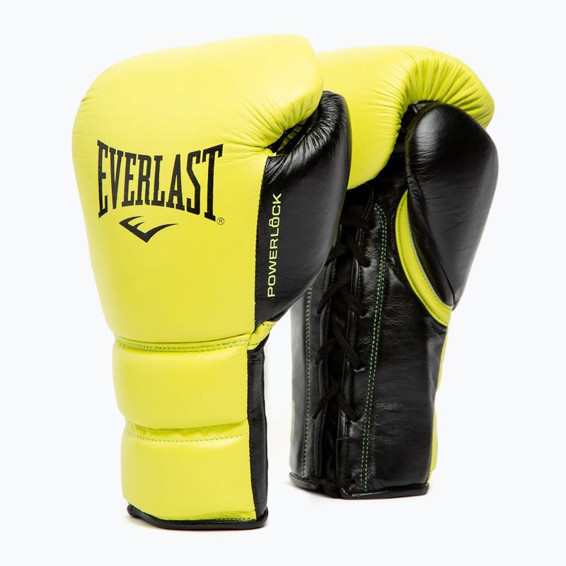 Boxerské rukavice Everlast Powerlock 2 Laced Pro Training neon yellow 7
