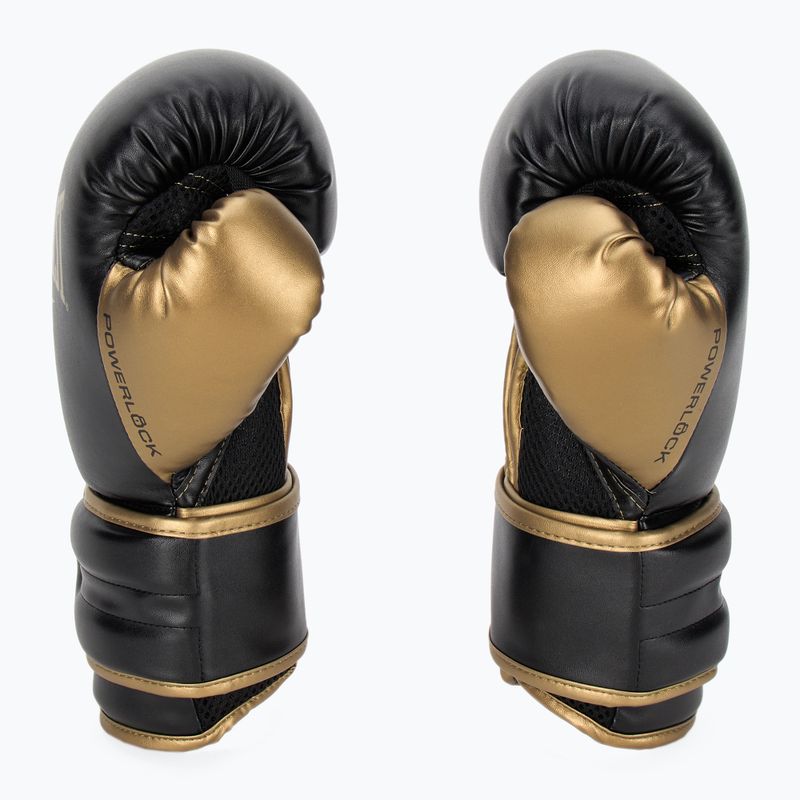 Boxerské rukavice Everlast Powerlock 2 black/gold 4