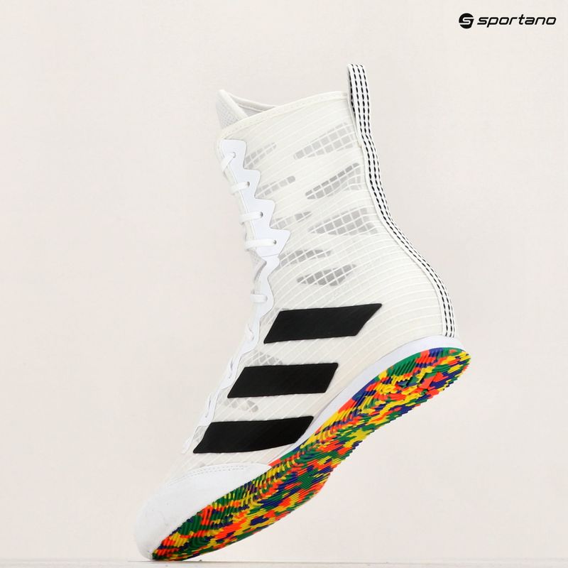 Boxerské boty  adidas Box Hog 4 cloud white/core black/cloud white 10