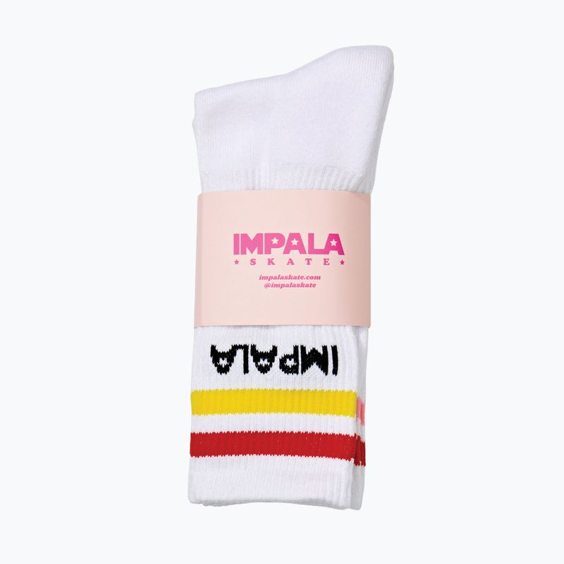 Dámské ponožky IMPALA Stripe 3 páry white 2