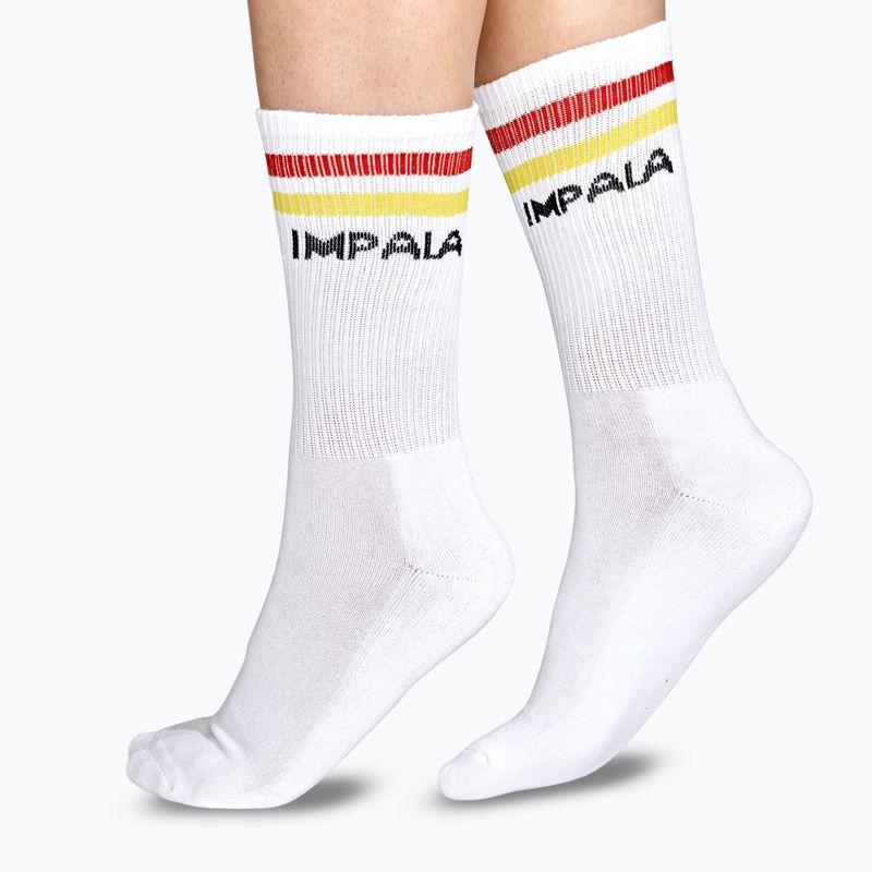 Dámské ponožky IMPALA Stripe 3 páry white 4
