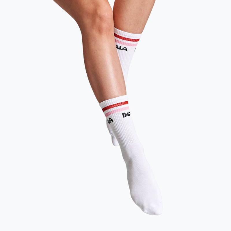 Dámské ponožky IMPALA Stripe 3 páry white 5