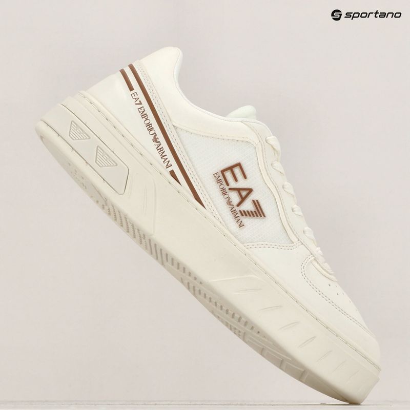 Boty EA7 Emporio Armani Summer Court triple off white/tan 11