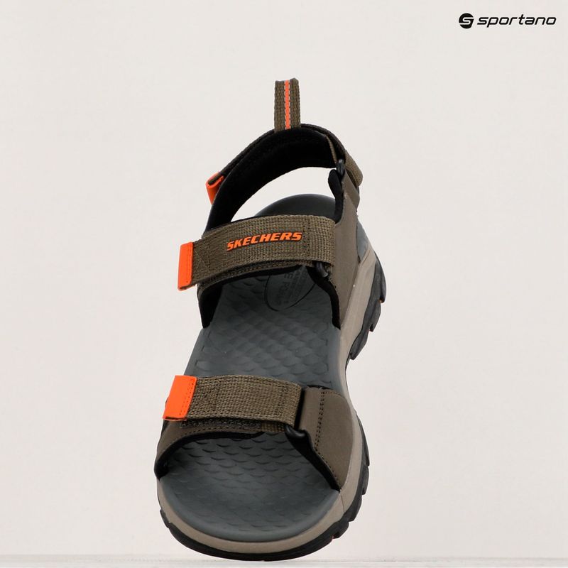 Pánské sandály SKECHERS Tresmen Ryer olive/black/orange 9