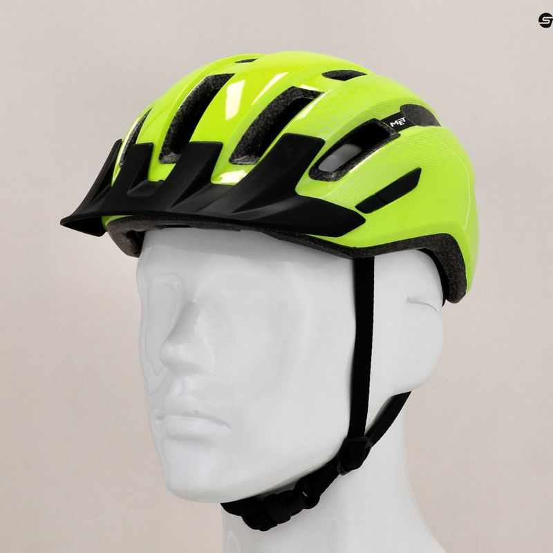 Cyklistická helma MET Downtown fluo yellow glossy 7