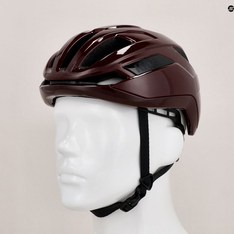 Cyklistická helma KASK Sintesi wine red 11