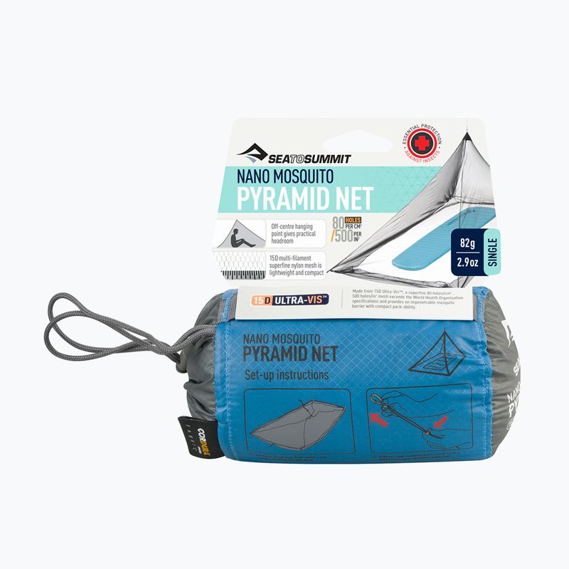 Síť proti hmyzu Sea To Summit Nano MosquiTo Pyramid Net Single grey 8