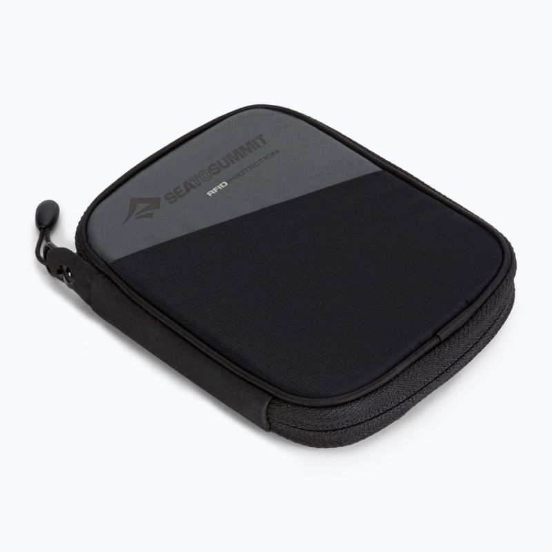 Voděodolná peněženka RFID Sea to Summit Travel Wallet RFID šedo-černá ATLTWRFIDSBK