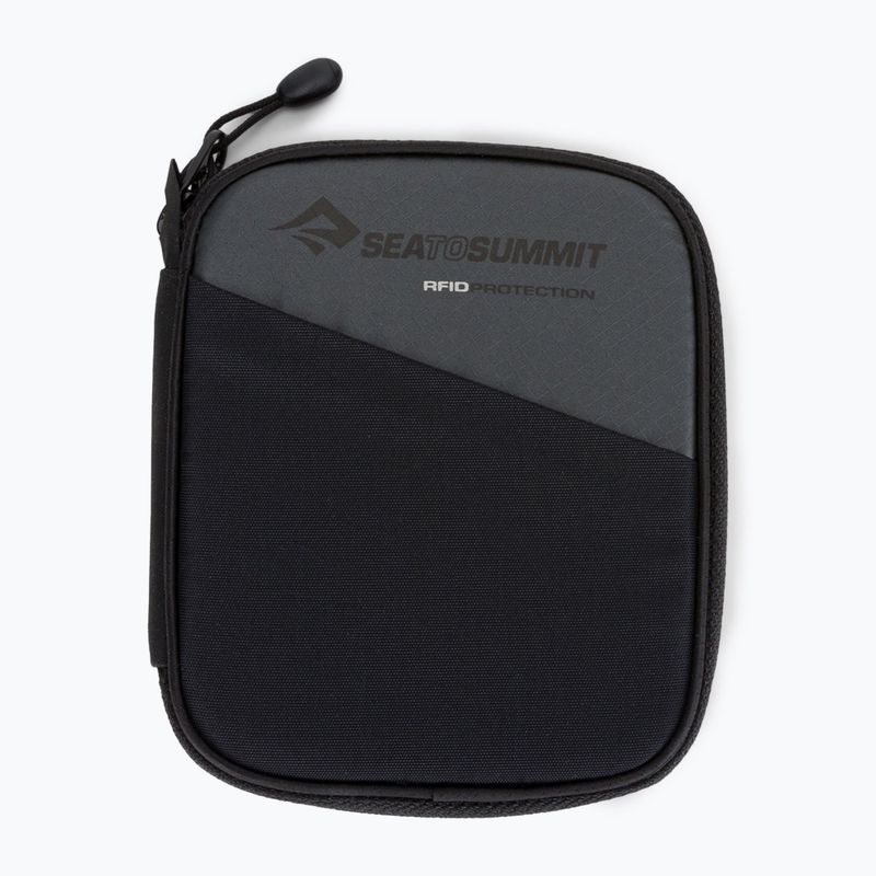 Voděodolná peněženka RFID Sea to Summit Travel Wallet RFID šedo-černá ATLTWRFIDSBK 2