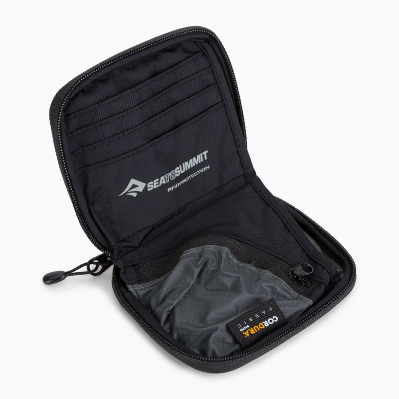 Voděodolná peněženka RFID Sea to Summit Travel Wallet RFID šedo-černá ATLTWRFIDSBK 3
