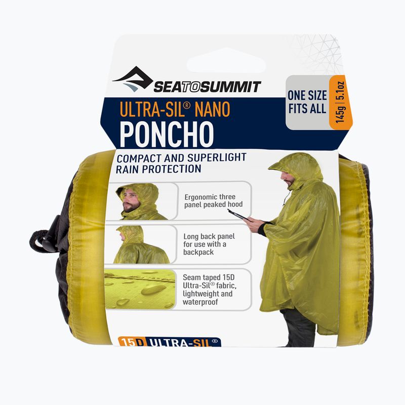 Pončo Sea To Summit Ultra-Sil™ Nano lime 4